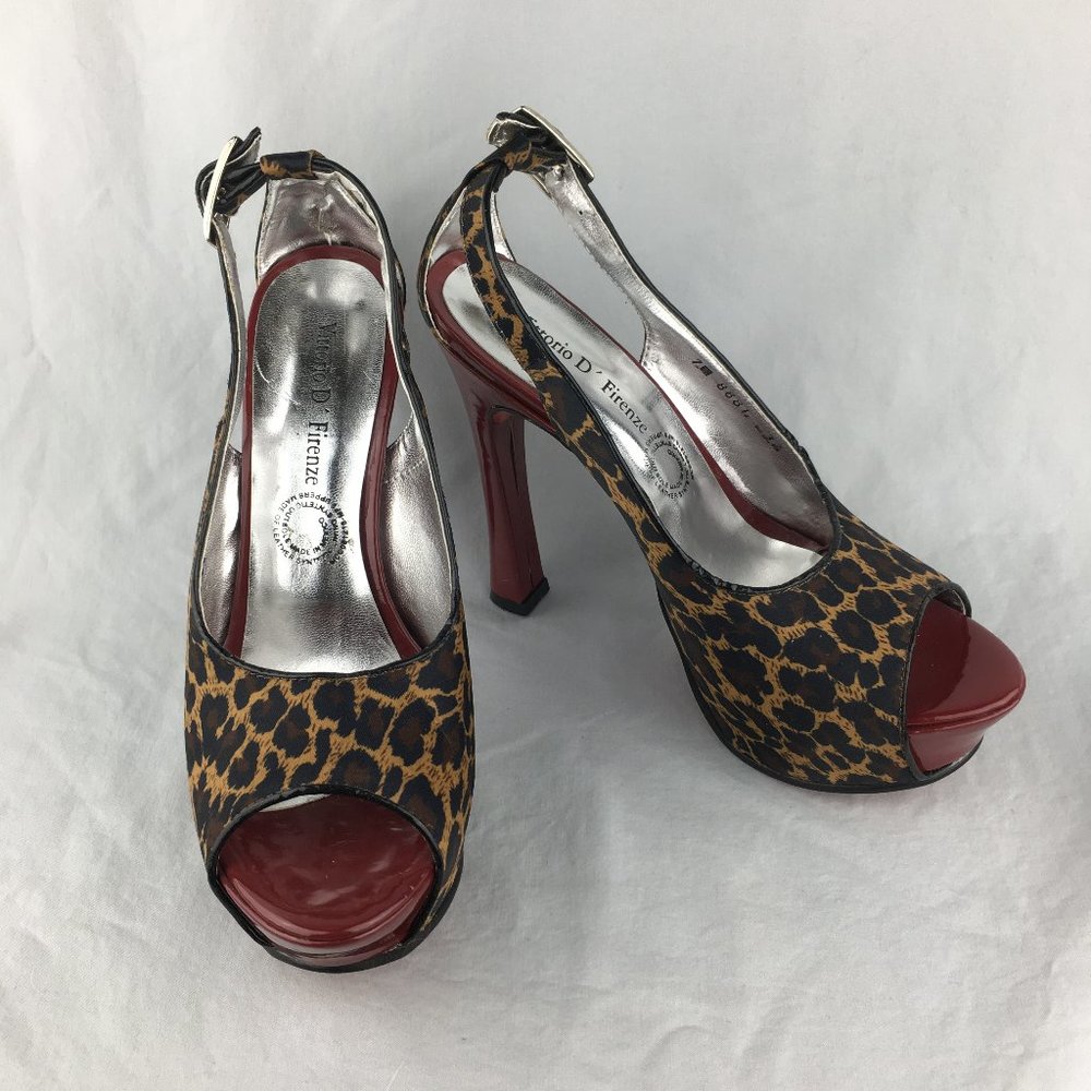 Vittorio D Firenze 5" Heels Leopard Print (0090) - Picture 1 of 10